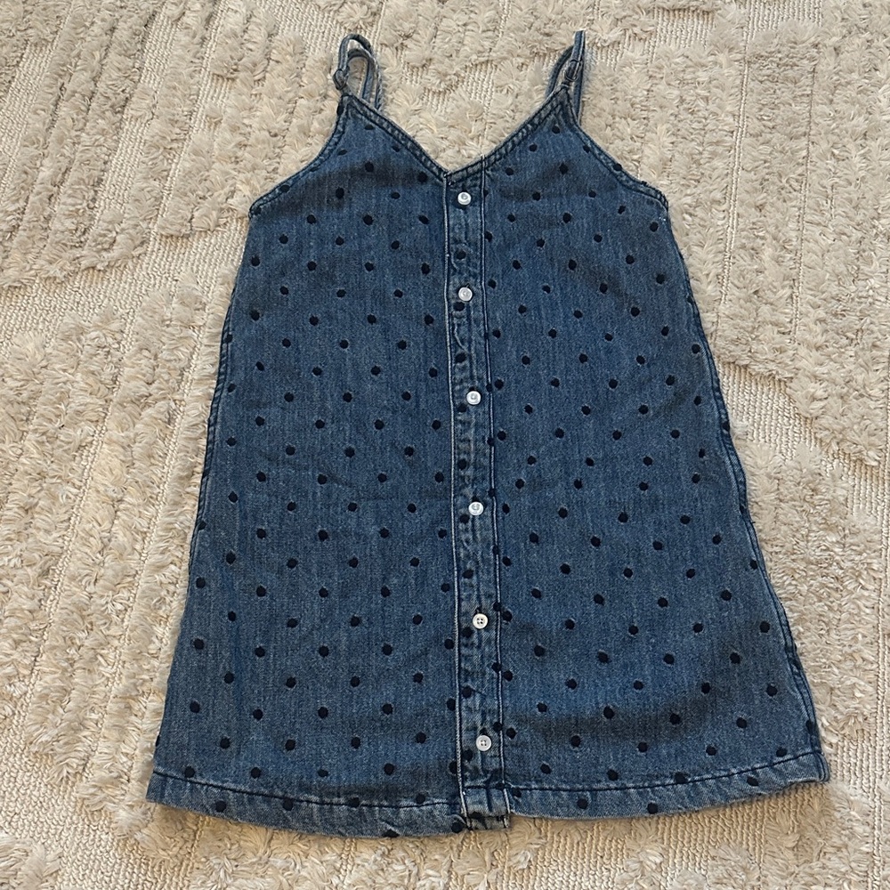 DL1961 Blue Polka Dot Kids Casual Dress